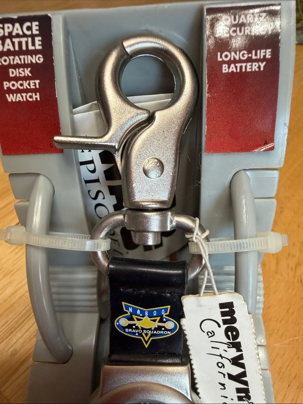 Vintage 1999 Star Wars Episode 1 Nelsonic Space Battle Pocket Watch NIB
